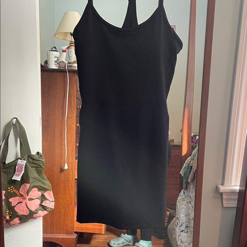 Old Navy Black Midi Dress